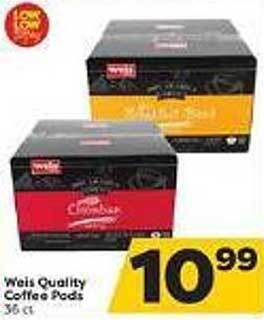 Weis Markets Weis quality coffee pods offer