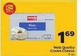Weis Markets Weis quality cream cheese offer