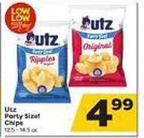 Weis Markets Utz party size! chips offer