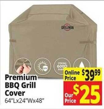 Ocean State Job Lot Premium bbq grill cover offer