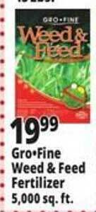 Ocean State Job Lot Gro fine weed & feed fertilizer 5.000 sq. ft. offer