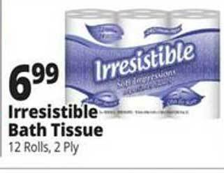Ocean State Job Lot Irresistible bath tissue offer