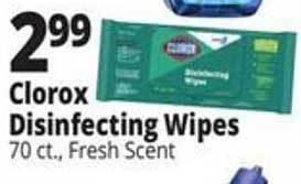 Ocean State Job Lot Clorox disinfecting wipes offer