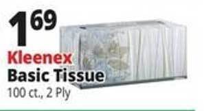 Ocean State Job Lot Kleenex basic tissue offer