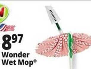 Ocean State Job Lot Wonder wet mop offer