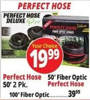 Ocean State Job Lot Perfect hose 50' 2 pk 50' fiber optic perfect hose offer
