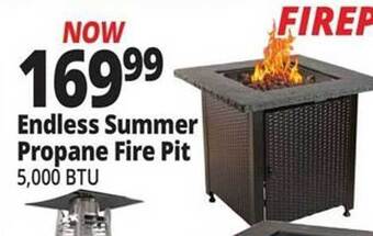 Ocean State Job Lot Endless summer propane fire pit offer