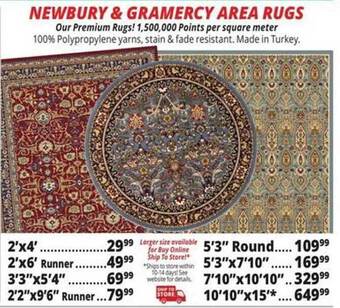 Ocean State Job Lot Newbury & gramercy area rugs offer