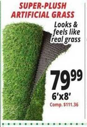 Ocean State Job Lot Super-plush artificial grass offer