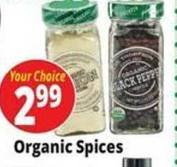 Ocean State Job Lot Organic spices offer