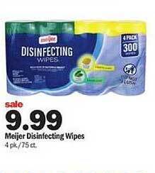 Meijer Meijer disinfecting wipes offer