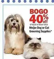 Meijer Meijer dog or cat grooming supplies offer