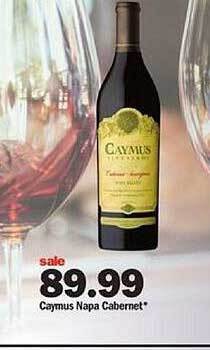 Meijer Caymus napa cabernet offer