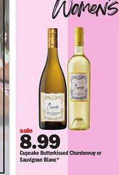 Meijer Cupcake butterkissed chardonnay or sauvignon blanc offer