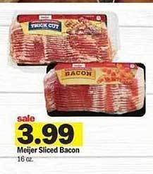 Meijer Meijer sliced bacon offer