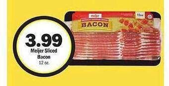 Meijer Meijer sliced bacon offer