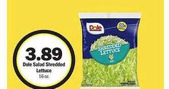 Meijer Dole salad shredded lettuce offer