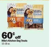 Meijer Milo's kitchen dog treats offer