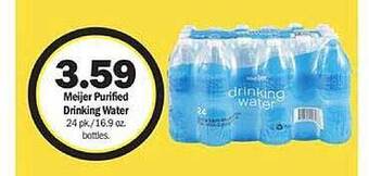 Meijer Meijer purified drinking water offer