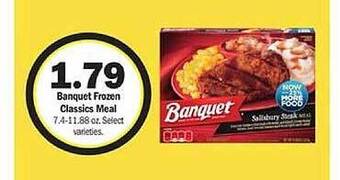 Meijer Banquet frozen classics meal offer