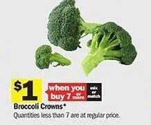 Meijer Broccoli crowns offer