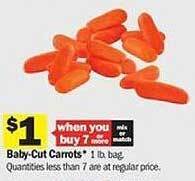 Meijer Baby-cut carrots offer