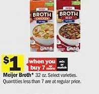 Meijer Meijer broth offer
