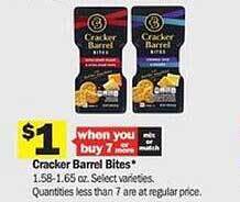 Meijer Cracker barrel bites offer
