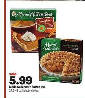 Meijer Marie callender's frozen pie offer
