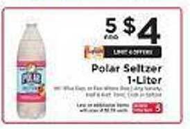 ShopRite Polar seltzer 1-liter offer