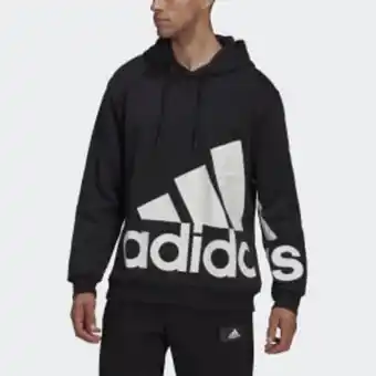 Adidas Essentials giant logo fleece hoodie offer