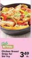 Fairplay Chicken breast strips for stir fry offer