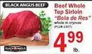 Food Bazaar Beef whole top sirloin offer