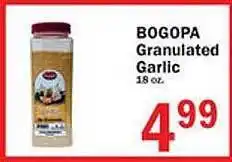 Food Bazaar Bogopa granulated garlic offer