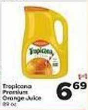 Weis Markets Tropicana premium orange juice offer