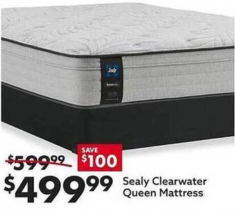 Big Lots Sealy clearwater queen mattress offer
