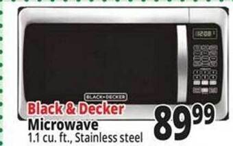 Ocean State Job Lot Black & decker microwave offer