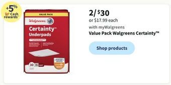 Walgreens Value pack walgreens certainty™ offer