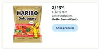 Walgreens Haribo gummi candy offer