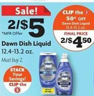 Family Dollar Dawn dish liquid offer