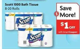 Family Dollar Scott 1000 bath tissue offer