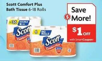 Family Dollar Scott comfort plus bath tissue offer
