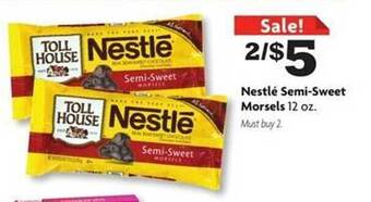 Family Dollar Nestlé semi-sweet morsels offer