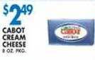Associated Cabot cream cheese offer
