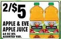 Associated Apple & eve apple juice offer