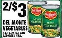 Associated Del monte vegetables offer