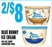 Associated Blue bunny ice cream offer