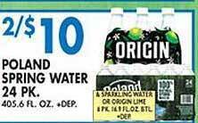 Associated Poland spring water offer