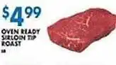 Associated Oven ready sirloin tip roast offer