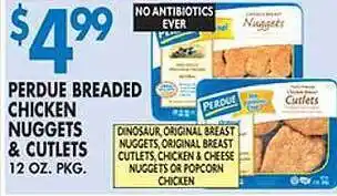 Associated Perdue breaded chicken nuggets & cutlets offer